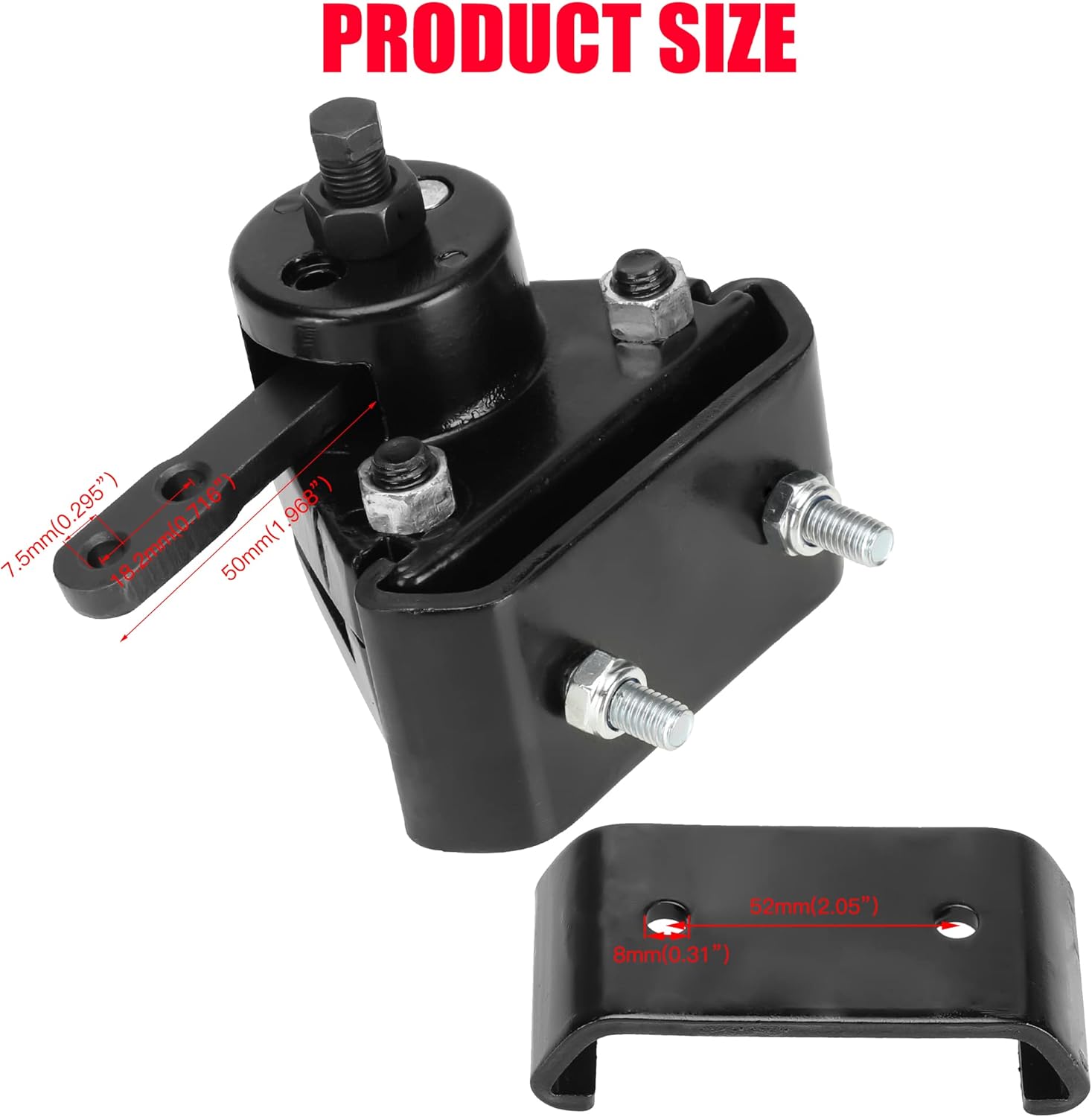 GREHUA Go Kart Brake Kit Compatible with Yerf-Dog Manco 9598 9597 ASW Bristers Airheart MB-1, Mechanical Disc Brake Caliper with Bracket for Predator 212cc 196cc 6.5hp GX160 Drift Trike Go Cart Parts - Image 6