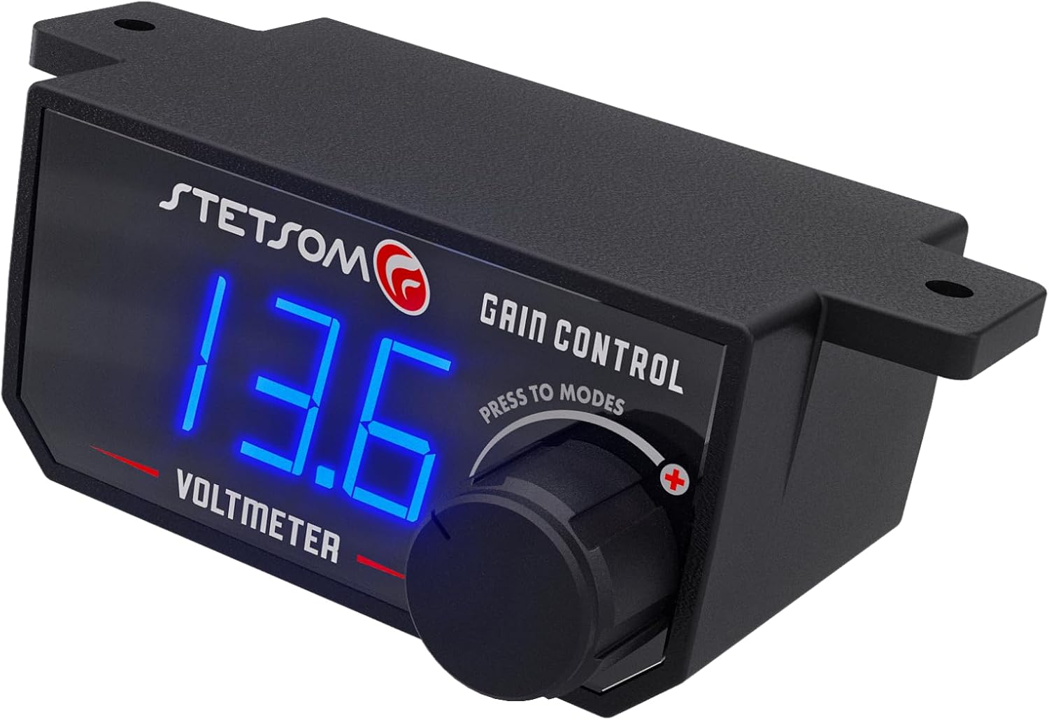 Stetsom 4in1 - Universal Bass Knob with Voltmeter, Gain Control + On/Off Switch + High to RCA Input Converter, Blue LED Display, One Touch On/Off Display, Continuous Touch On/Off Amplifier - Image 4