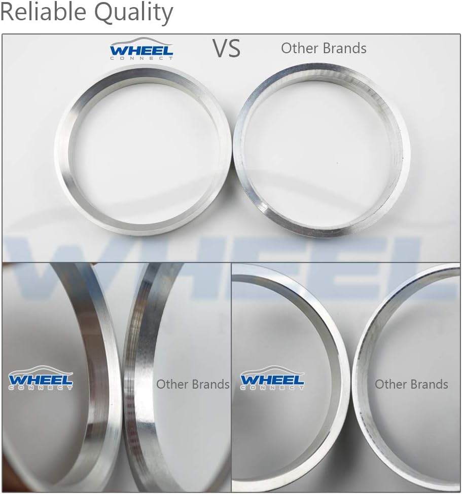 WHEEL CONNECT Hub Centric Rings,73.1 to 56.1, Aluminium Alloy Hubrings 56.1 to 73.1 Set of 4, O.D:73.1-I.D:56.15 (56.1) mm. A - Image 5