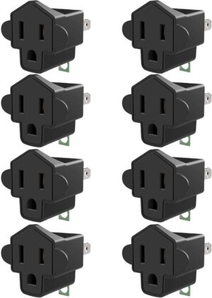JACKYLED ETL Listed 3-2 Prong Conve...