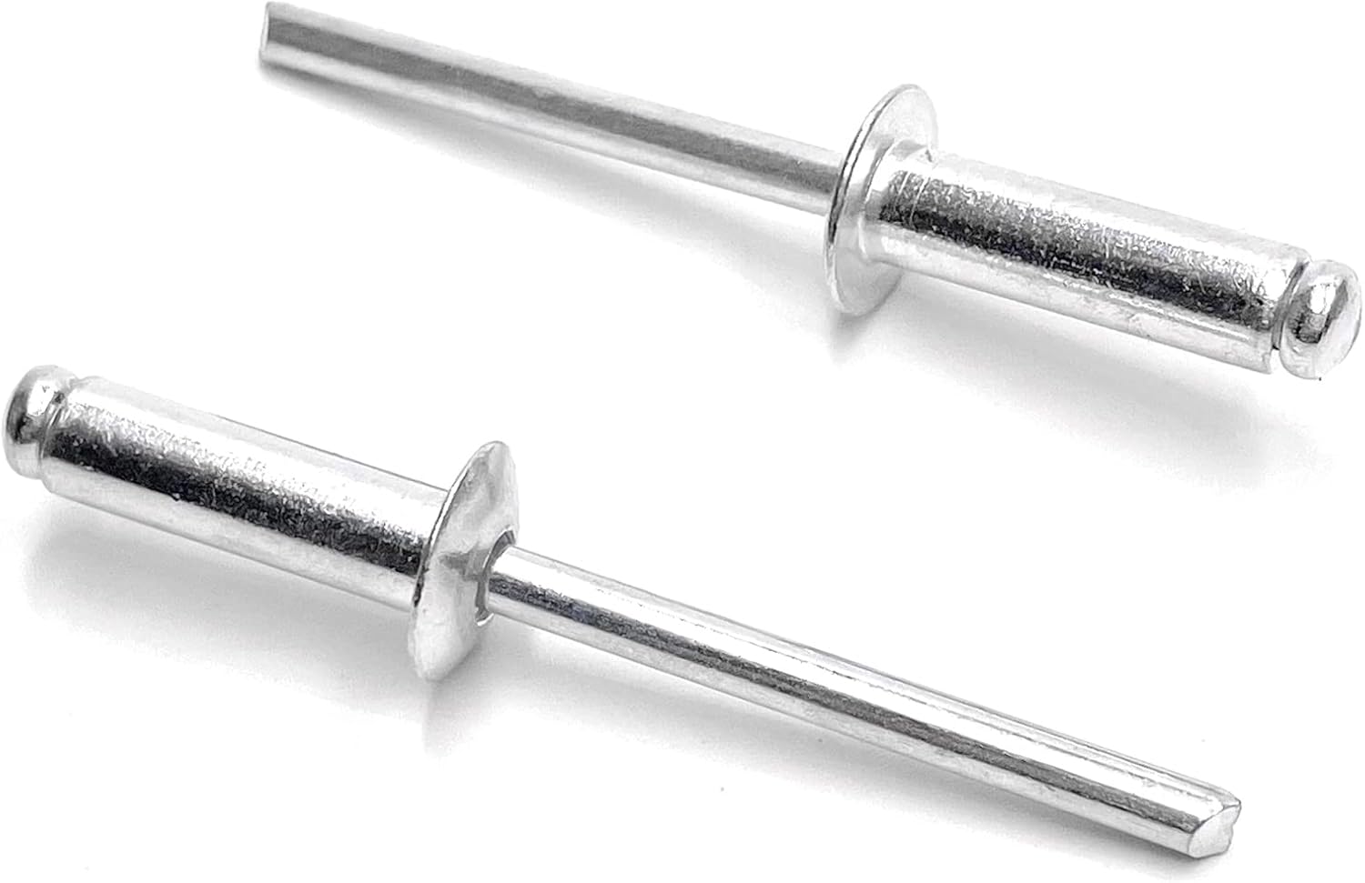 ISPINNER 100pcs 3/16" x 5/8" Aluminum Blind Rivets, 4.8 x 16mm Pop Rivets, Pack of 100 (Silver)