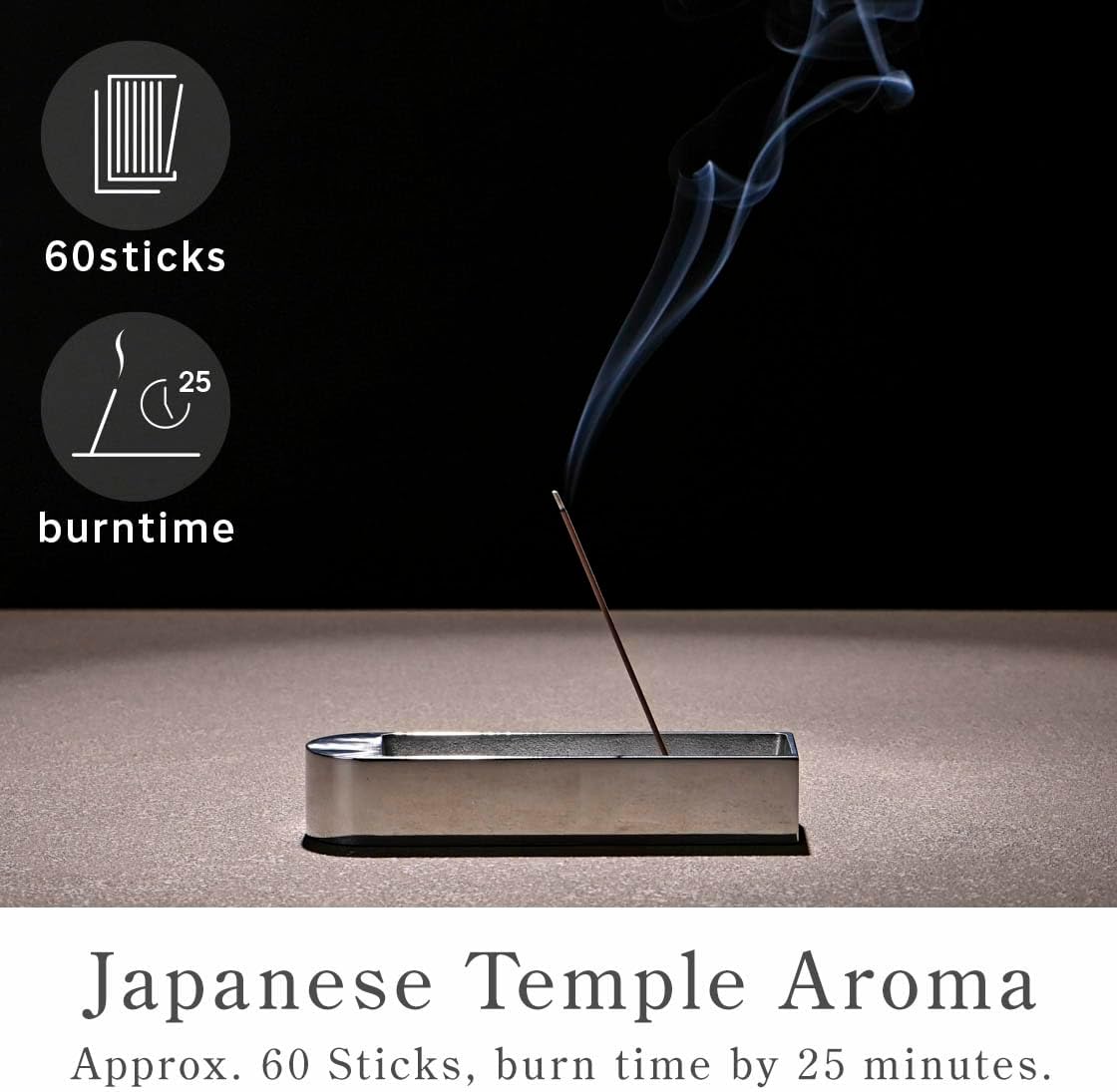 なごみ工房 Kyoto White Tea Incense Sticks - Japanese Temple Aroma, Ideal for Relaxation & Meditation, Approx. 60 Sticks (0.044 Pounds) - Premium Quality Incense for Spiritual & Home Use Nagomikobo - Image 3