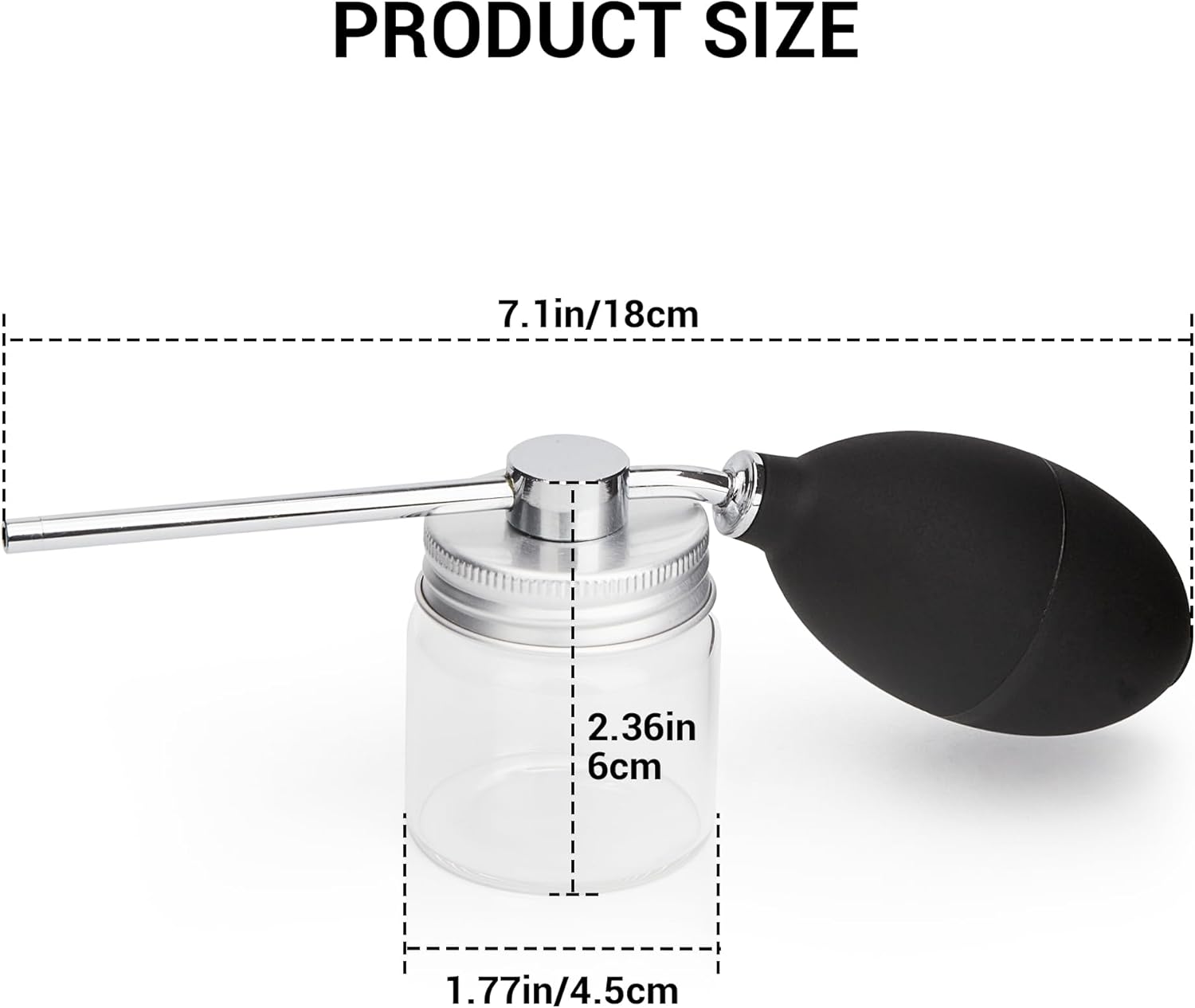 Diatomaceous Earth Powder Duster, Garden Duster Applicator, Puffer Dispenser Spreader to Diatomaceous Earth with Metal Tube, Spray Bottle for Organic Gardening Agricultural Supply - Image 2