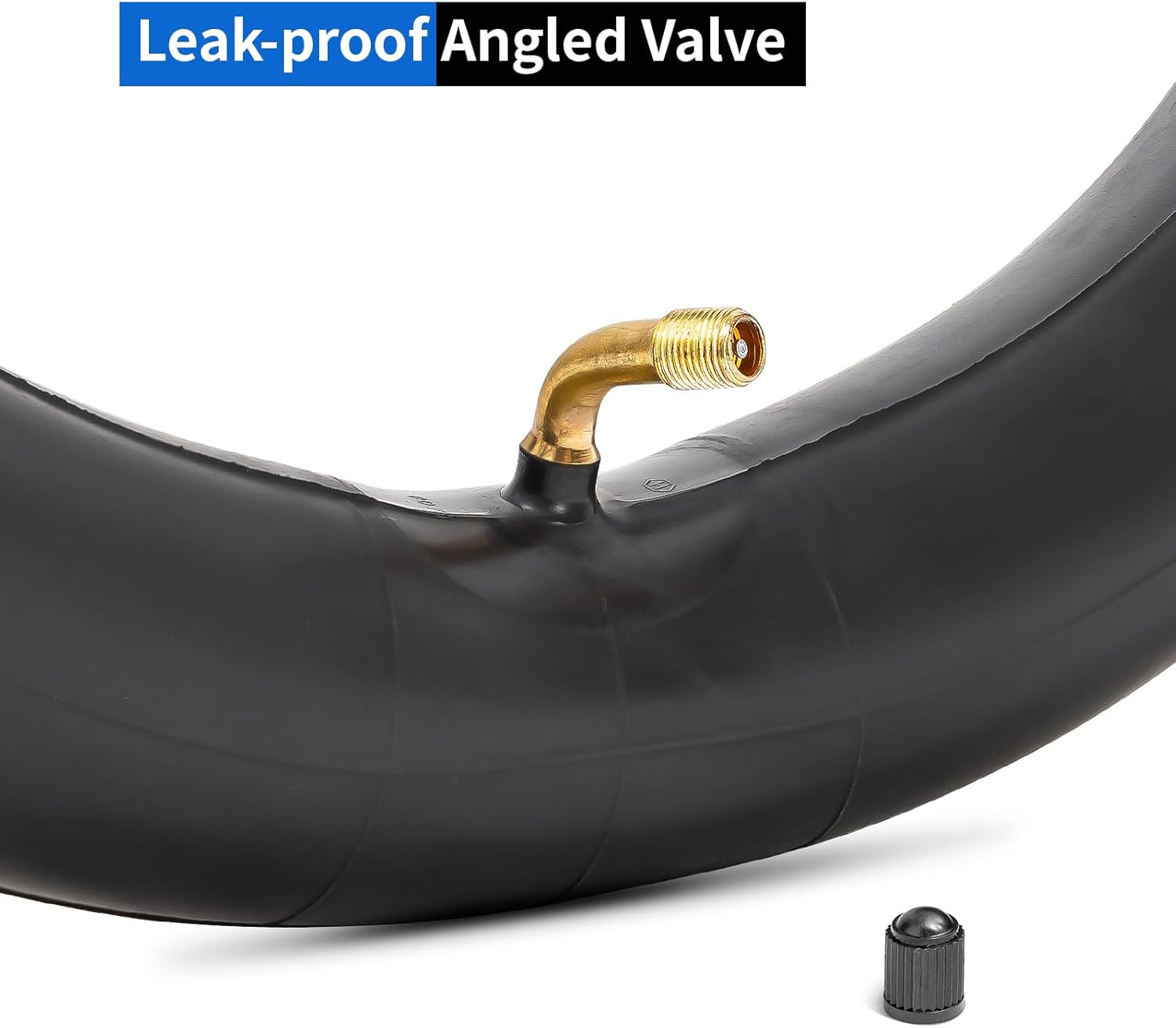 Heavy-Duty 14x2.125 Scooter Tubes Thicker 40% 14 Inch Inner Tube with CR202 Angled Valve Stem Compatible with Most 14x1.90 14x1.95 14x2.0 14x2.10 14x2.125 Electric Bicycle E-Bike Tire Tube, 1 Pack - Image 3