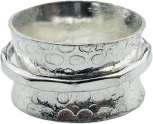 Anxiety Relief Silver Plated Spinne...