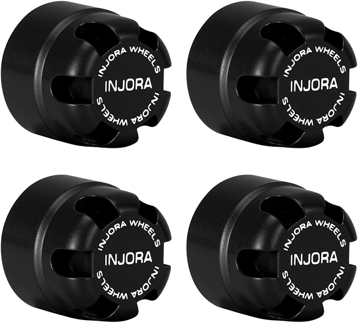 INJORA M2.5 Wheel Lock Nuts with Aluminum Cap for 1/18 RC Crawlers Upgrade(Black) - Image 2