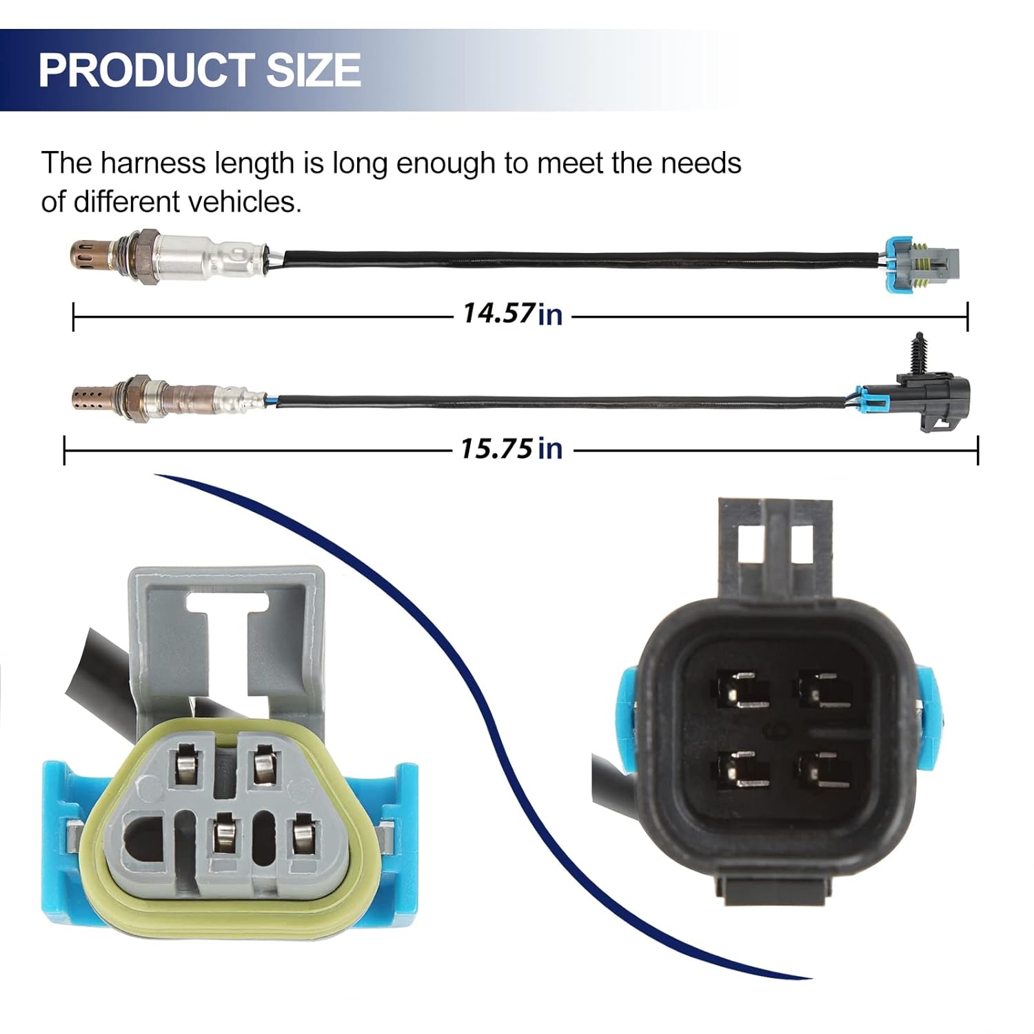 O2 Oxygen Sensor Upstream Downstream 234-4242 234-4530 Replacement for Chevy Captiva Sport Equinox 2.4L 2011-2015, for GMC Terrain 2.4L 2011-2015 Set of 2 - Image 5