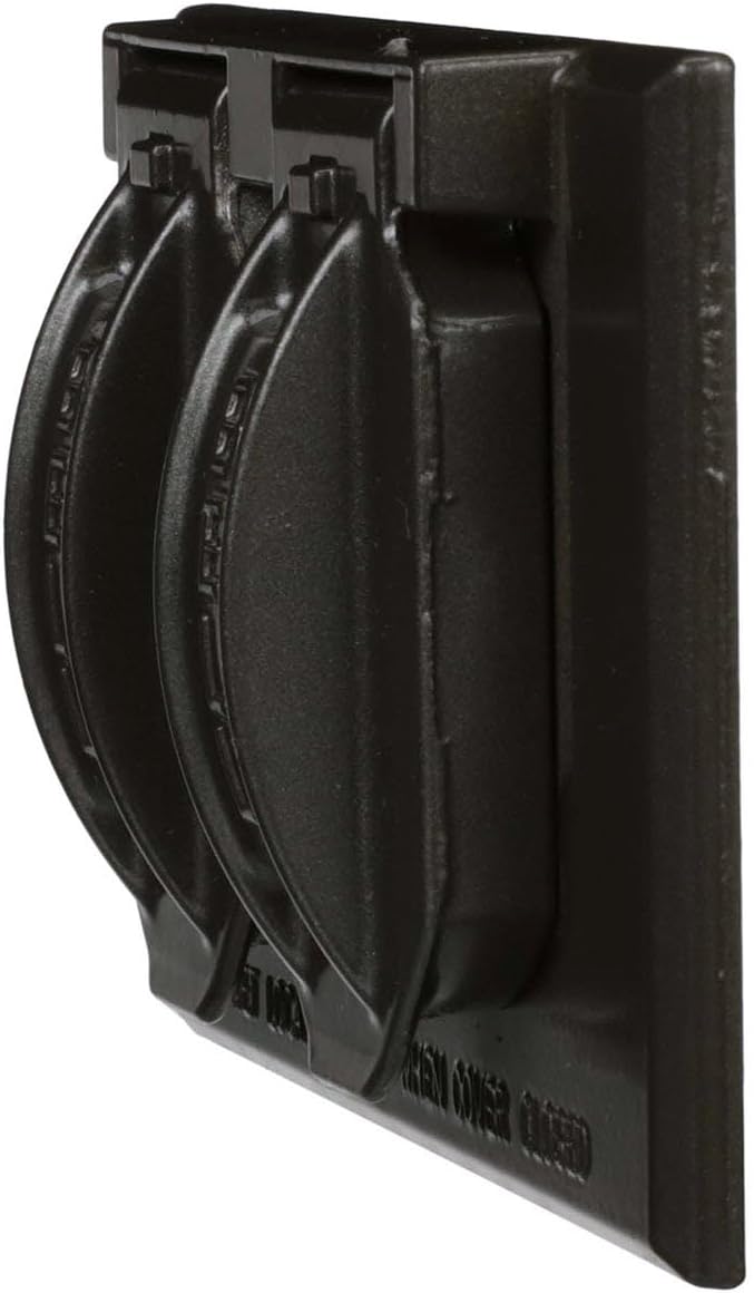 Hubbell-Raco 5180-2 2-Hole Weatherproof Device Cover, 4-9/16 in L X 2-13/16 in W X 1 in T, Bronze - Image 3