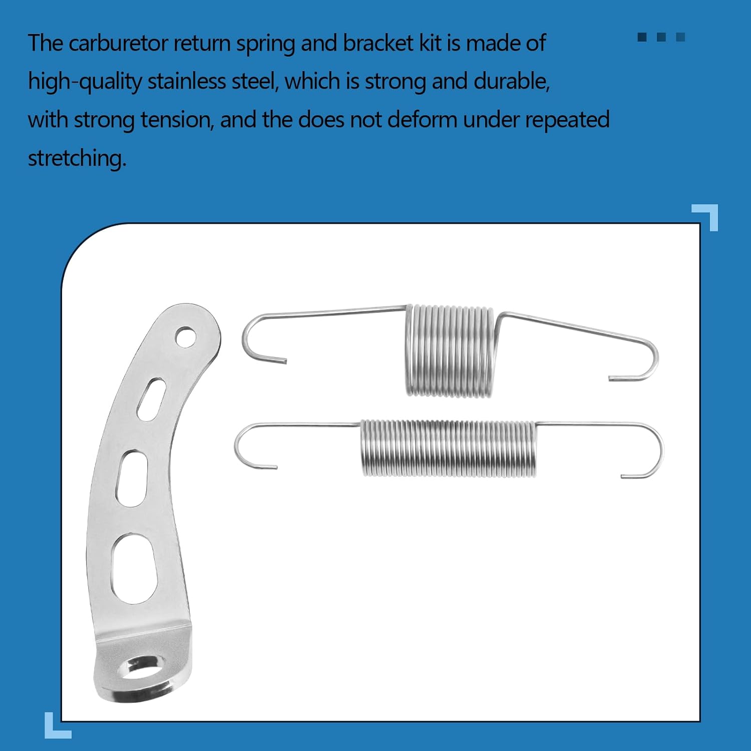 2-Pack Carburetor Throttle Return Spring & Carburetor Return Spring Bracket Kit,Universal Carburetor Return Spring Kit Compatible with Most 5-1/8 Carburetor Necks - Image 4