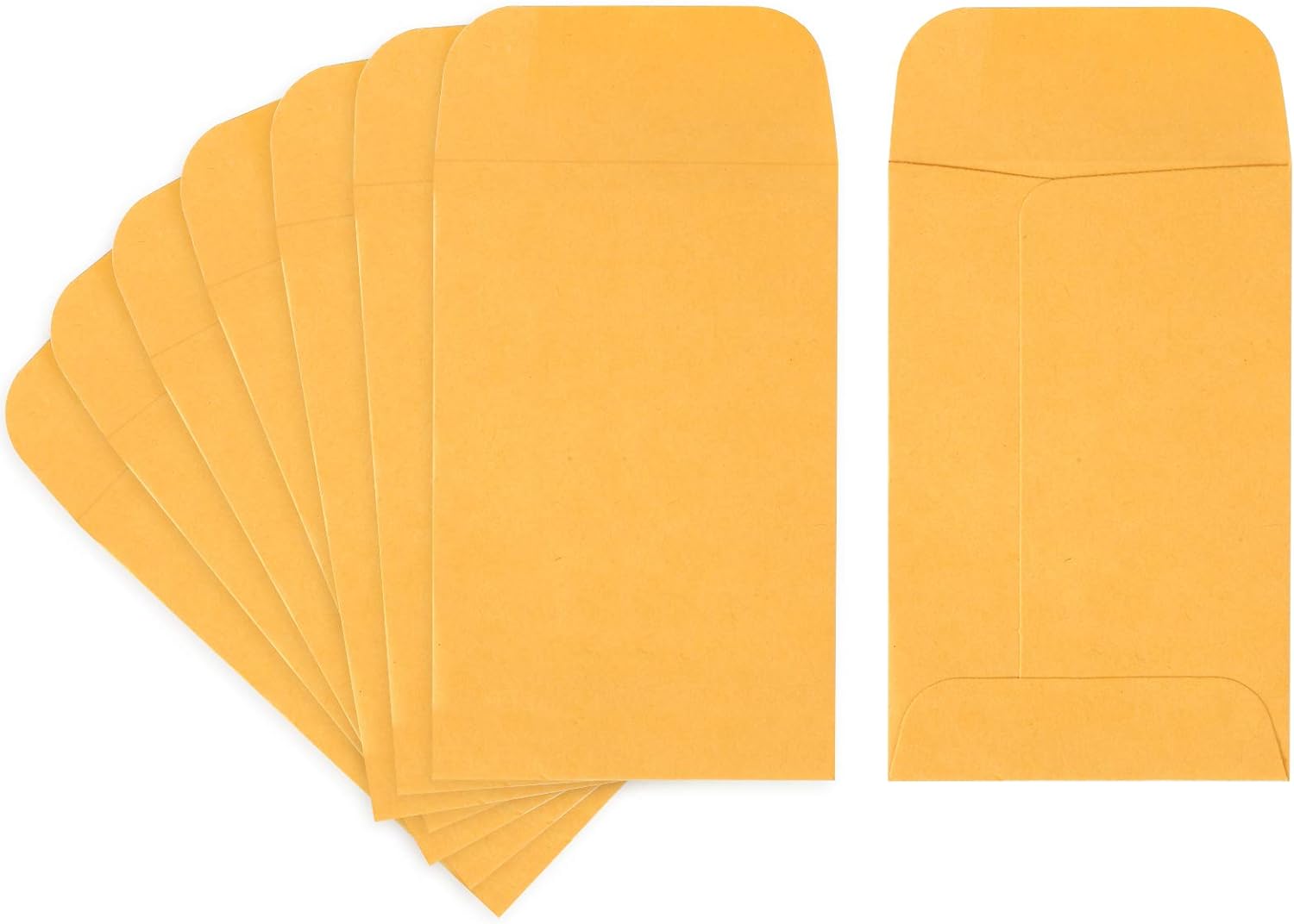 ValBox No.1 Coin Envelopes 2.25x 3.5 Small Parts Envelope with Gummed Flap for Home, Garden or Office Use, Brown Kraft Seed Envelopes 1000 per Box