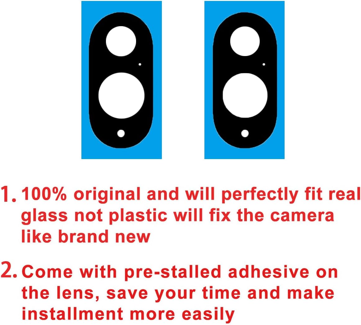 2 Set Back Rear Camera Lens Glass Replacement for Google Pixel 10 with pre-Installed Adhesive and Reparing Toolkit - Image 3