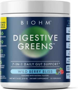 BIOHM Digestive Greens, Green Super...