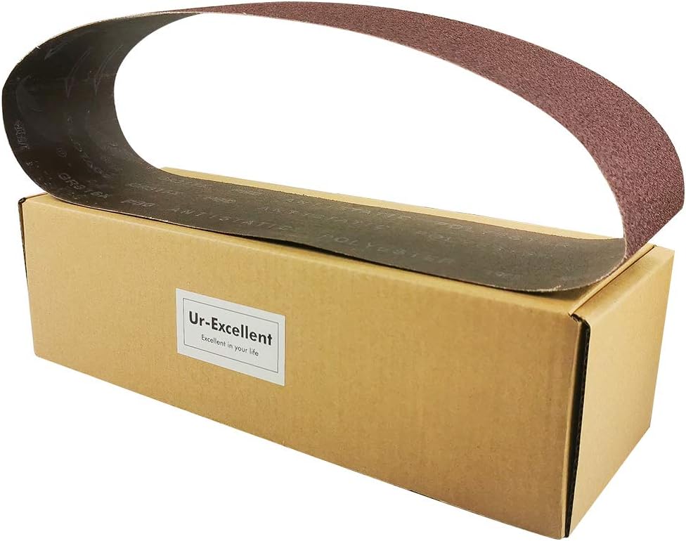 4x36 4 x 36 inch Sanding Belt Pack 4-Inch x 36-Inch,12 Pcs(4 Each of 80 120 150 Grits) Aluminum Oxide for Sander - Image 6