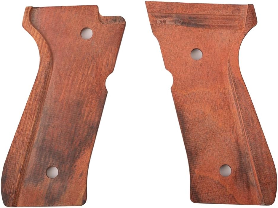 Cool Hand Grips for Beretta 92 FS, 92/96 Full Size, m9, 92a1, 92 INOX, High Polished Wood, Gold Screws Included, 1/4'' Thin - Image 8