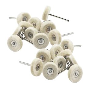 20 Pcs Wool Buffing Wheel, 3/32R...