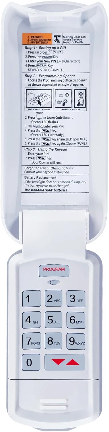 ASONPAO GK-R for Wireless Genie Garage Door Opener Keypad, Replacement for All Intellicode Genie Garage Door Opener