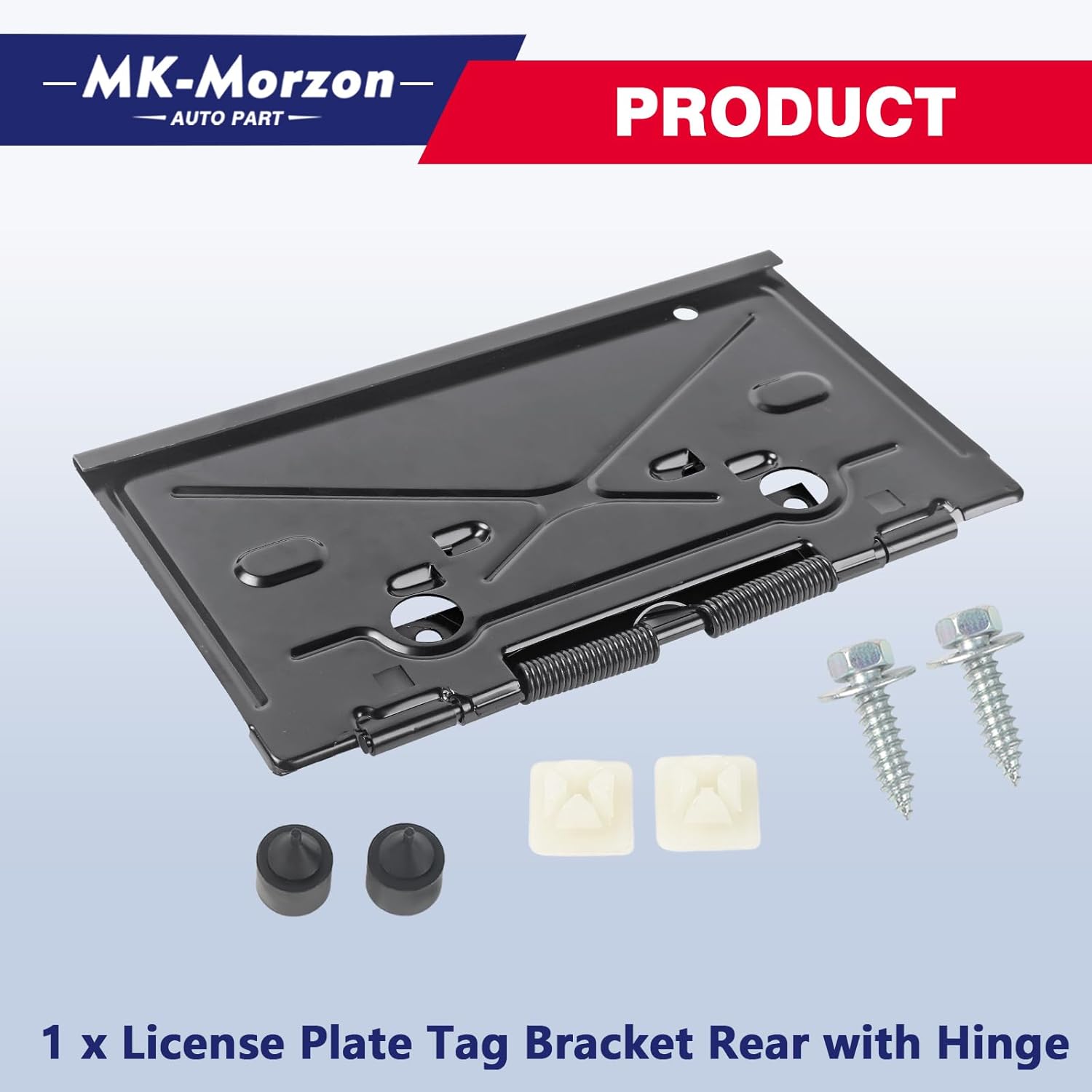 Rear License Plate Tag Bracket with Hinge Compatible with 1968-1972 Chevy Impala Chevelle Camaro Caprice Monte Carlo Nova - Image 5