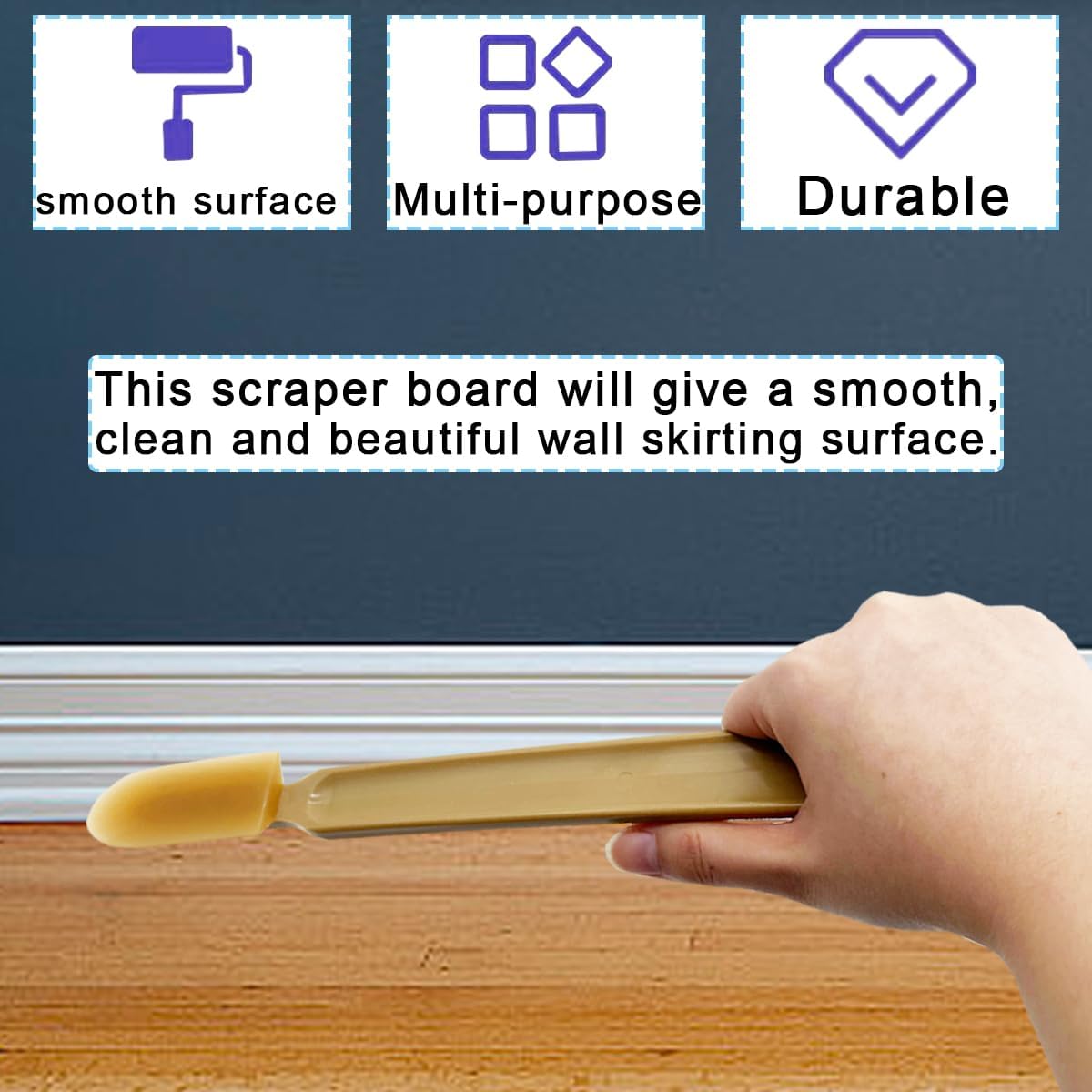 8 PCS Rubber Caulking Spatulas Tool,Rubber Caulk Silicone Sealant Finishing Tool,Spreader Applicator Caulking Finishing Tool Rubber for Floors, Tiles, Walls, Bathrooms, Kitchens 4 Size - Image 2