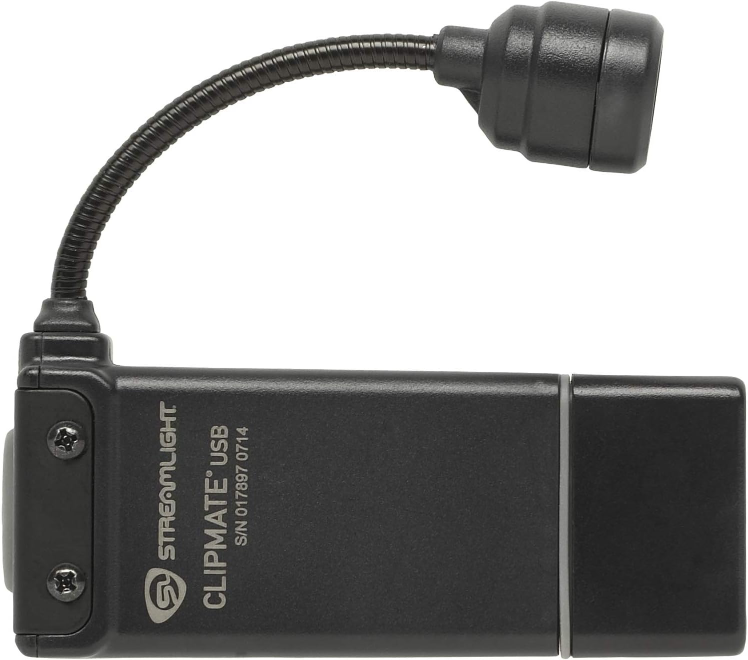Streamlight 61126 ClipMate 70-Lumen 500-Candela Rechargeable Hands-Free Clip-On Light with White and Red LEDs and USB Wall Adapter, Black - Image 3