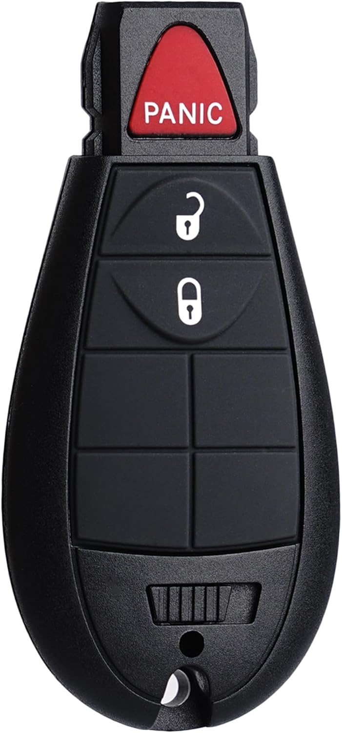 SUPALAND Key Fob Shell Case Replacement Fits for Dodge RAM 1500 2500 3500 Grand Caravan Journey Durango Jeep Grand Cherokee 2010 2011 2012-2017 Keyless Entry Remote Control 3 Button Pad Cover - Image 7