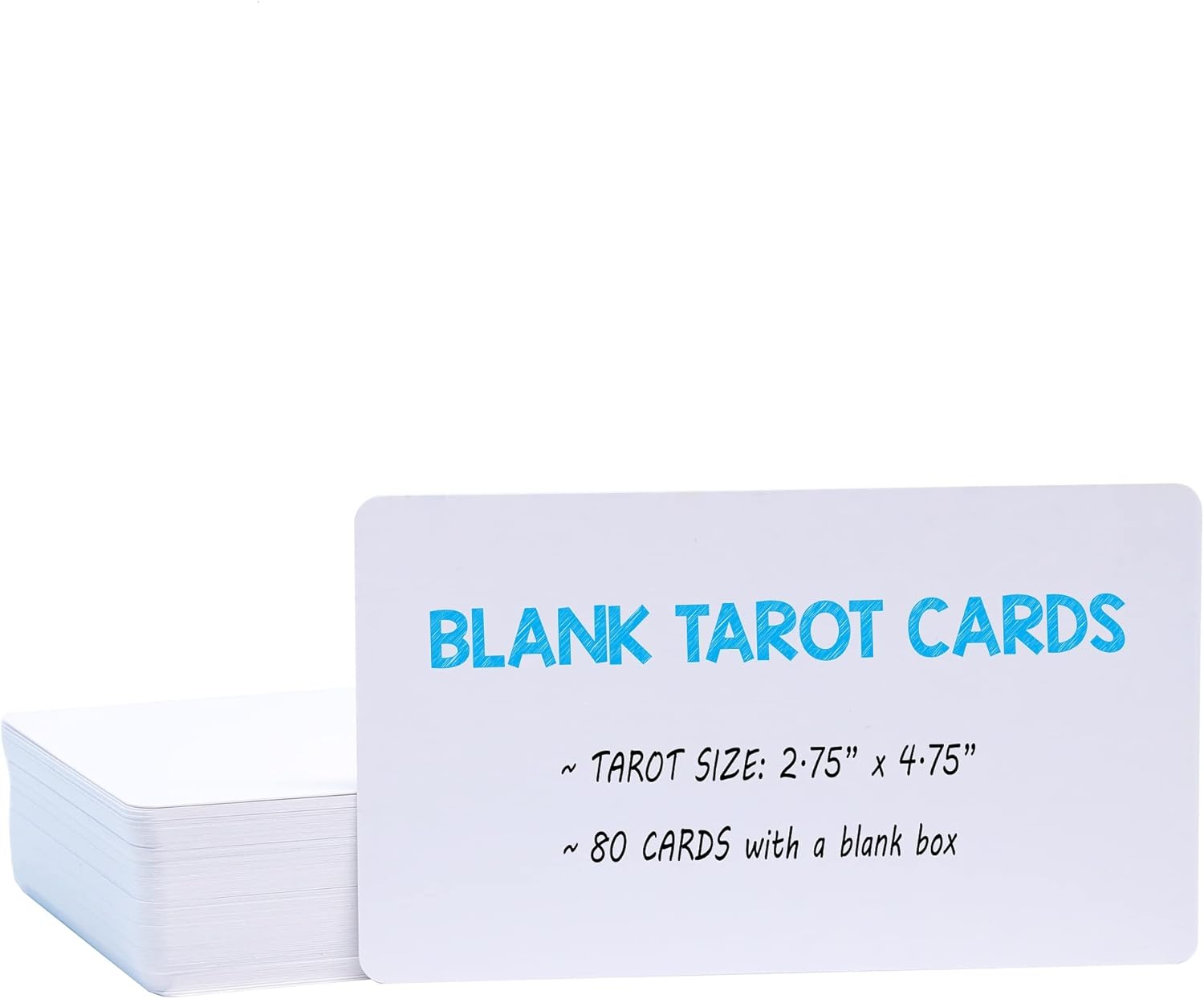 IMAGAME White Blank Tarot Cards Deck, 80 Cards per Deck, Standard Tarot Size(2.75" x 4.75"), Make Your Own Tarot Card, Oracle card, and Game. - Image 2
