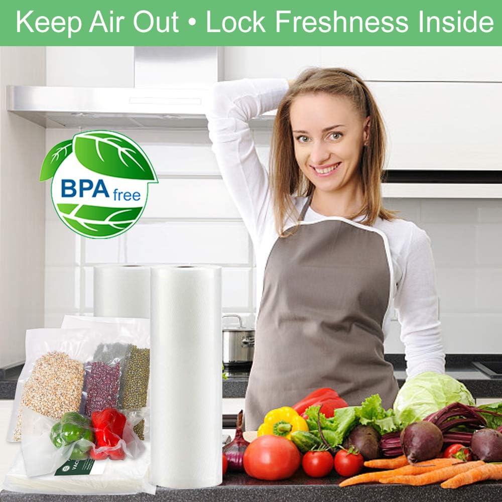 O2frepak 100 Pint 6" x 10" Vacuum Sealer Bags with BPA Free and Puncture Prevention,Vacuum Seal Freezer Bags,Great for Sous Vide Vaccume Sealer PreCut Bags - Image 4