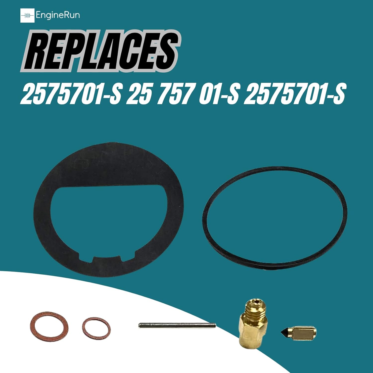 Carburetor Rebuild Kit Carb Repair Overhaul Kit Compatible With Kohler Engine K181, K301, K321, K341, K482, K532, M8, M10 & M12 Models Ref OEM 2575701-S 25 757 01-S 2575701-S - Image 6