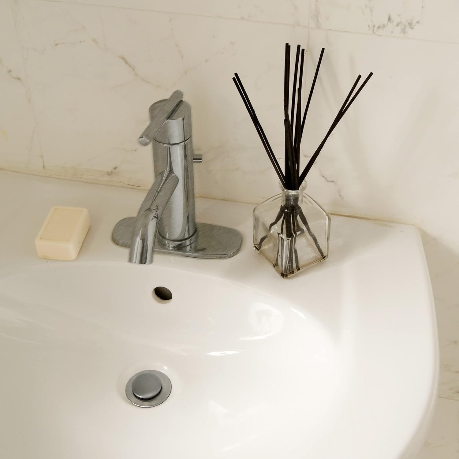Danco Bathroom Sink Pop-up Stopper Replacement for Lavatory Pop-up Drain Assembly, Brushed Nickel, 11042 - Image 2