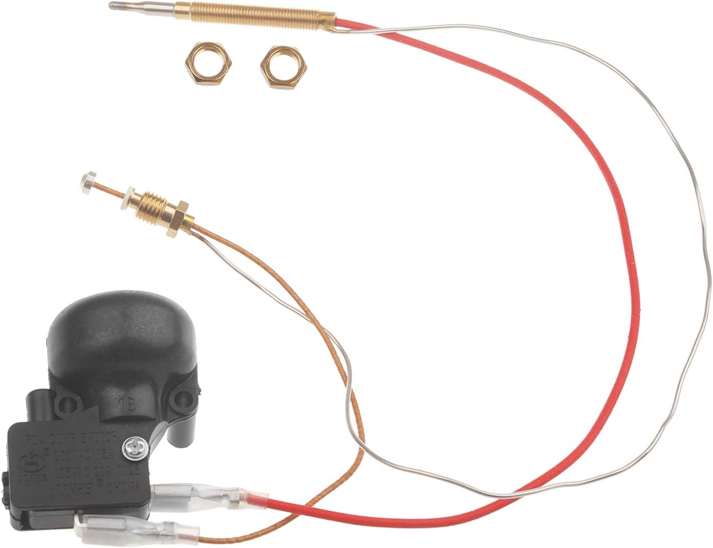 Outdoor Patio Heater Thermocouple Sensor and Tip Over Switch, with M8 x 1 End Connection Nuts, M6 x 0.75 Thermocouple Head Thread and 2 Screw Nuts, 16.2" Length Wire and 0.25'' Flat Terminal - Image 6