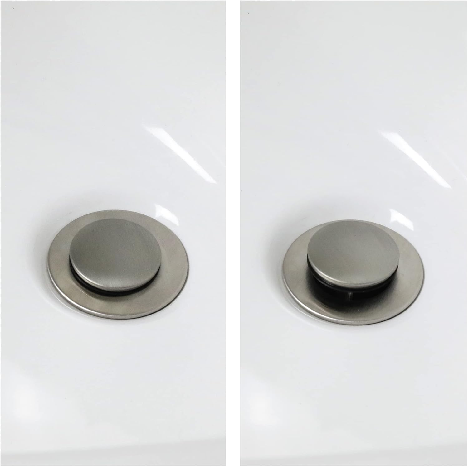 Danco Bathroom Sink Pop-up Stopper Replacement for Lavatory Pop-up Drain Assembly, Brushed Nickel, 11042 - Image 3