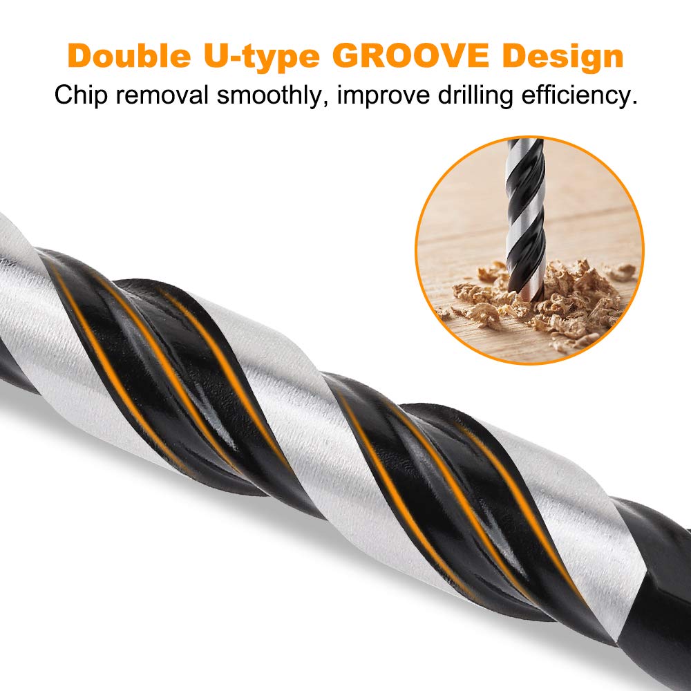 TITGGI 5/16" (10PCS) Masonry Drill Bit Set & Cement Drill Bits, Professional Concrete Drill Bit Set for Glass/Brick/Plastic/Cement/Wood/Tile/Etc, Industrial Strength Carbide Drill Bit Tip - Image 5