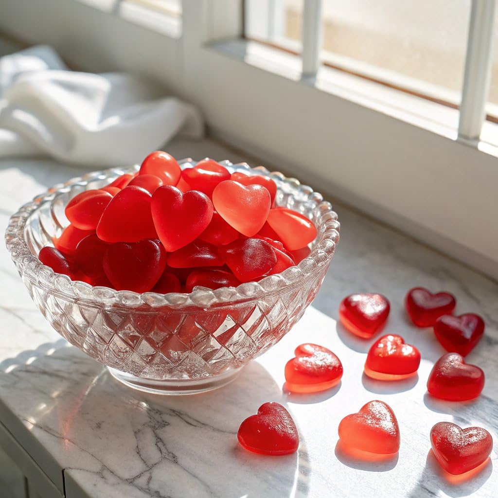 Mothers Day Sweet and Sour Gummy Hearts, 9 oz Pack of Heart gummies, Perfect Strawberry Flavored Candy for Classroom Treats, School Exchanges and Candy Buffets, Ideal for Sharing with Family and Friends - Image 4