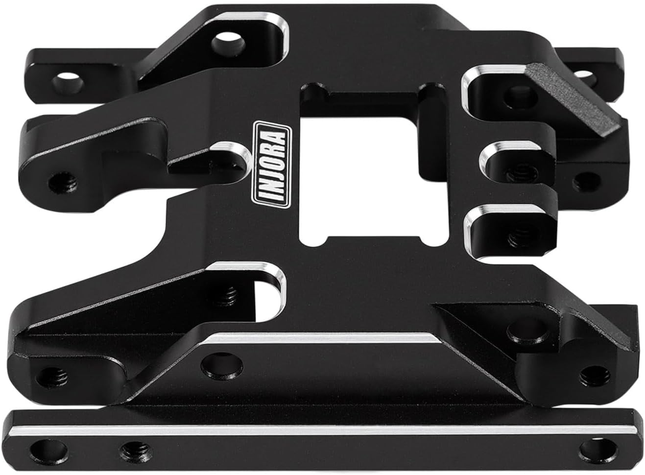 INJORA Aluminum Skid Plate Transmission Mount 17g for 1/18 RC Crawler TRX4M Upgrade - Image 5
