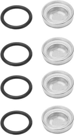 4Pcs Brake Sight Glass, 18mm Master...