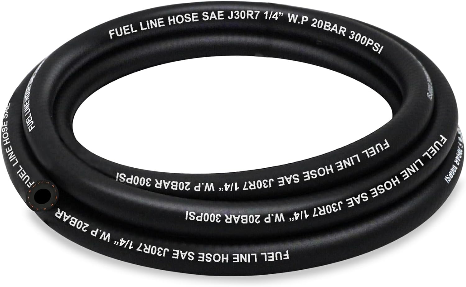 Fuel Line 1/4 Inch ID, Fuel Hose 10FT, J30R7 Fuel Line Hose NBR for Automotive Fuel Systems Engines.