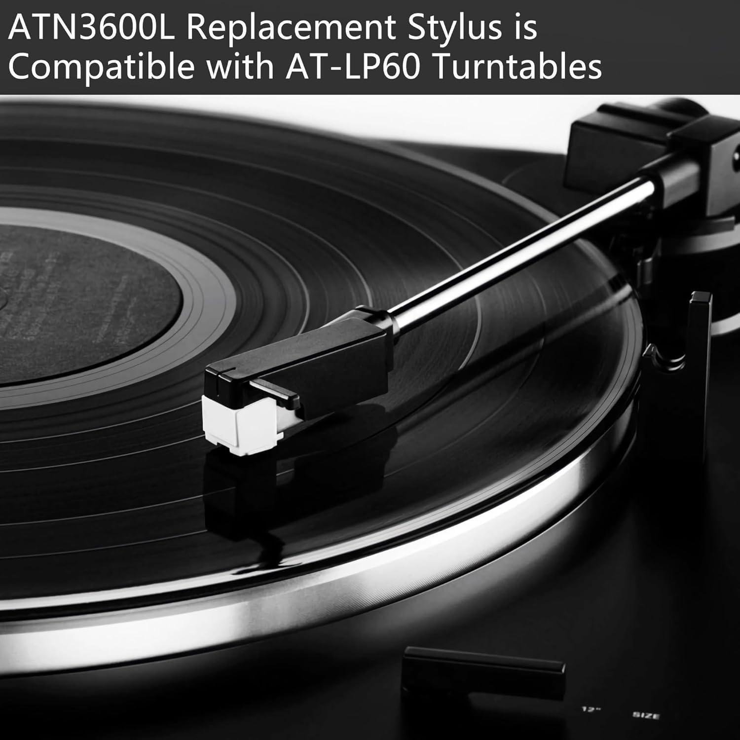 Upgraded ATN3600L ATN3600LC Diamond Stylus Replacement, Compatible for Audio-Technica AT-LP60 Series, AT-LP60x,AT-LP60xBT,AT-LP60xUSB,Crosley C100 C200 Turntable, Replacement Stylus for ATN90, ATN91 - Image 5