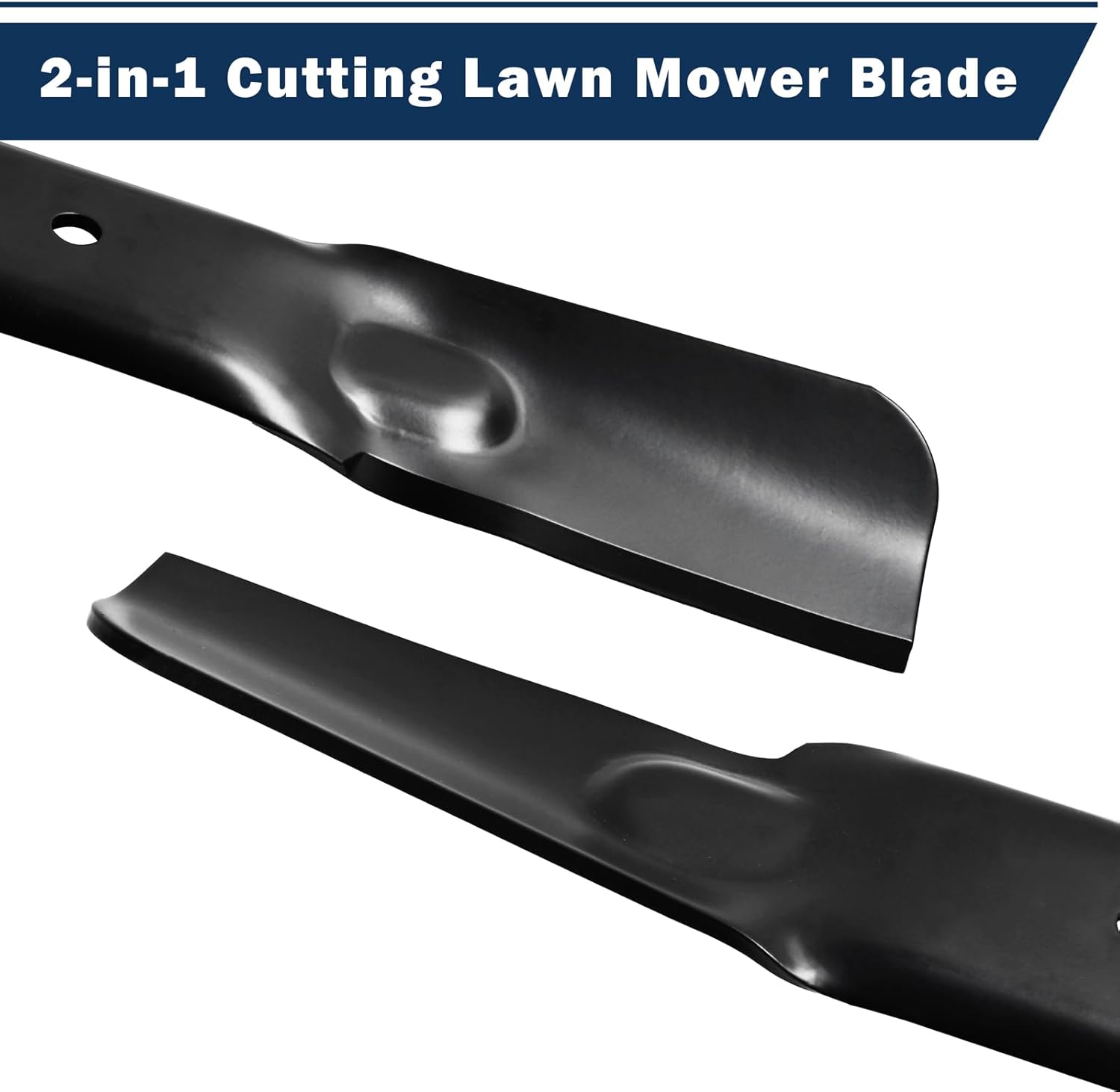 942-05056A 2-in-1 Cutting Lawn Mower Blade for Cub Cadet RZT-L54 XT1 XT2 54 inch Deck, Replaces for Craftsman MTD Ryobi Troy-Bilt 742-05056A, 942-05056, 742-05056, 3 PK - Image 5
