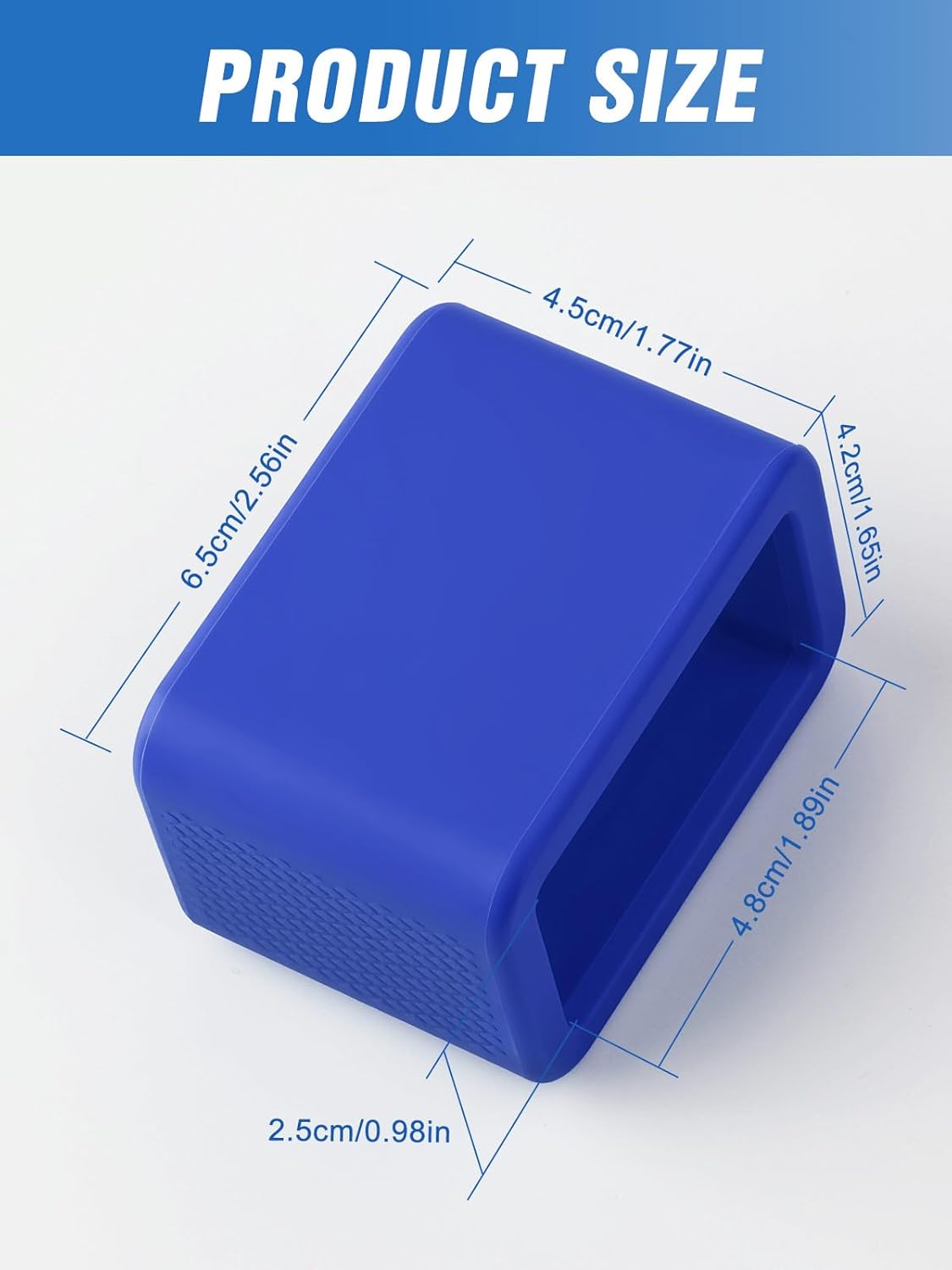 2 PCS Seat Belt Buckle Holder, Silicone Seatbelt Buckle Booster to Makes Receptacle Stand Upright for Easy Access (Blue) - Image 6
