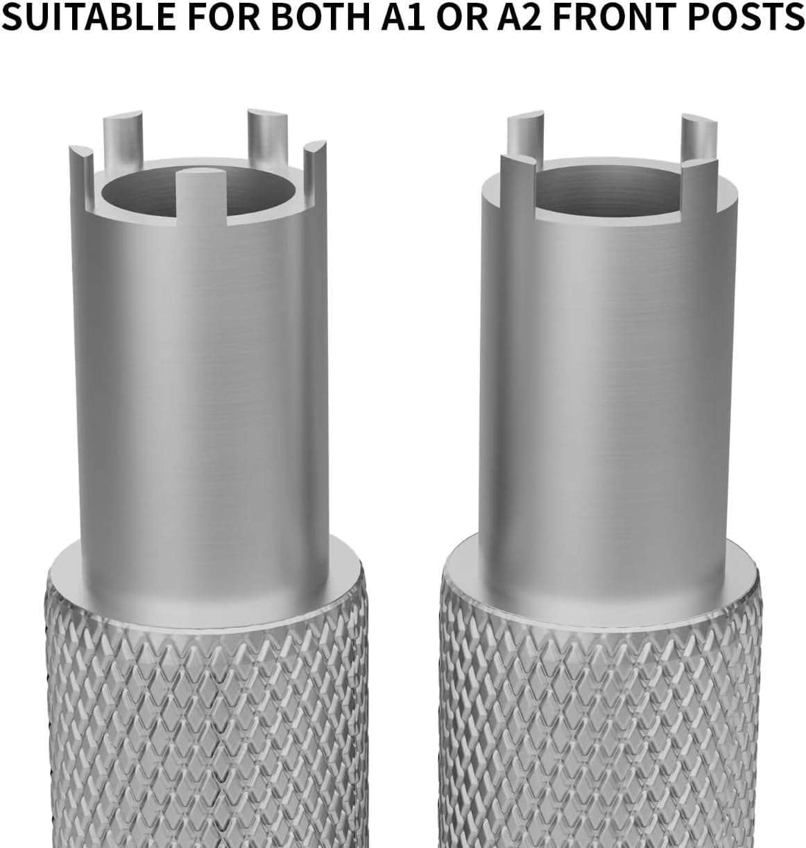Front Sight Adjustment Tool with Rubber Protective Cover, 4&5 Prong A1&A2 Types Iron Sight Elevation Tool - Image 6