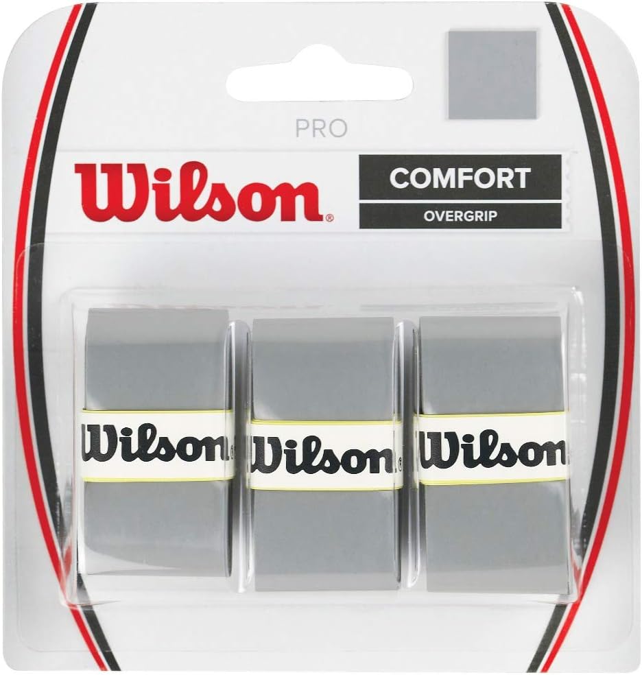 WILSON Pro Tennis Racquet Over Grip, Silver