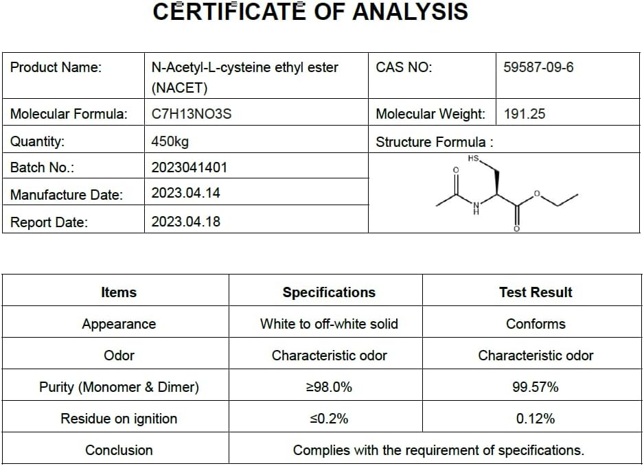 GlyNAC-ET NAC Supplement N-Acetyl Cysteine Ethyl Ester - 20x More Bioavailable - Glycine & N-Acetylcysteine Ethyl Ester Anti Aging Supplement, Boost Glutathione, 60 Capsules - Nutri - 3rd Party Tested - Image 7