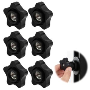 6 Pcs 3/8-16 Threaded Knob Nut, 5 S...