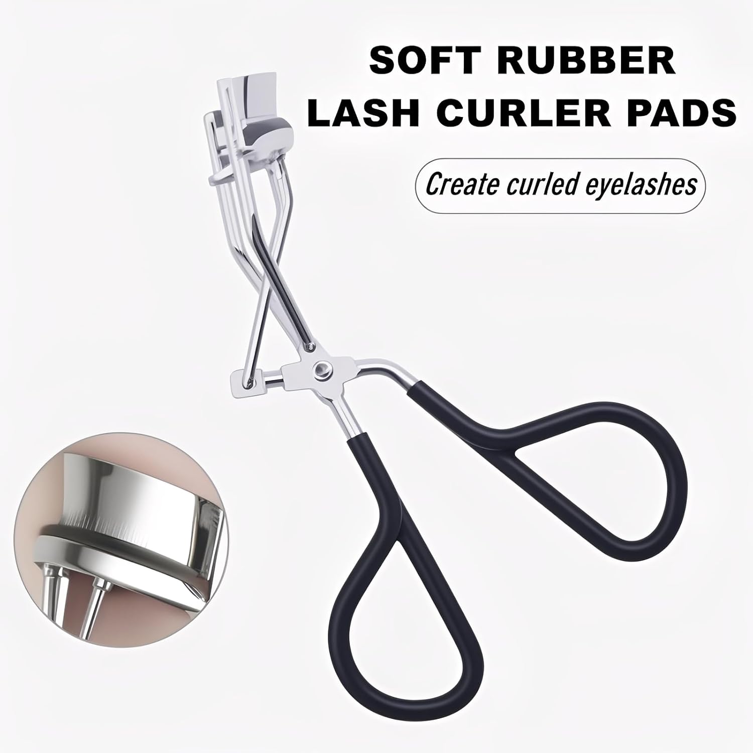 80Pack Fit for Shiseido Eyelash Curler Refill Pads,High Elasticity Silicone Replacement Pad Compatible with Shiseido Eyelash Curle,Gentle & Safe,Use with Eye Lash Curler - Image 5