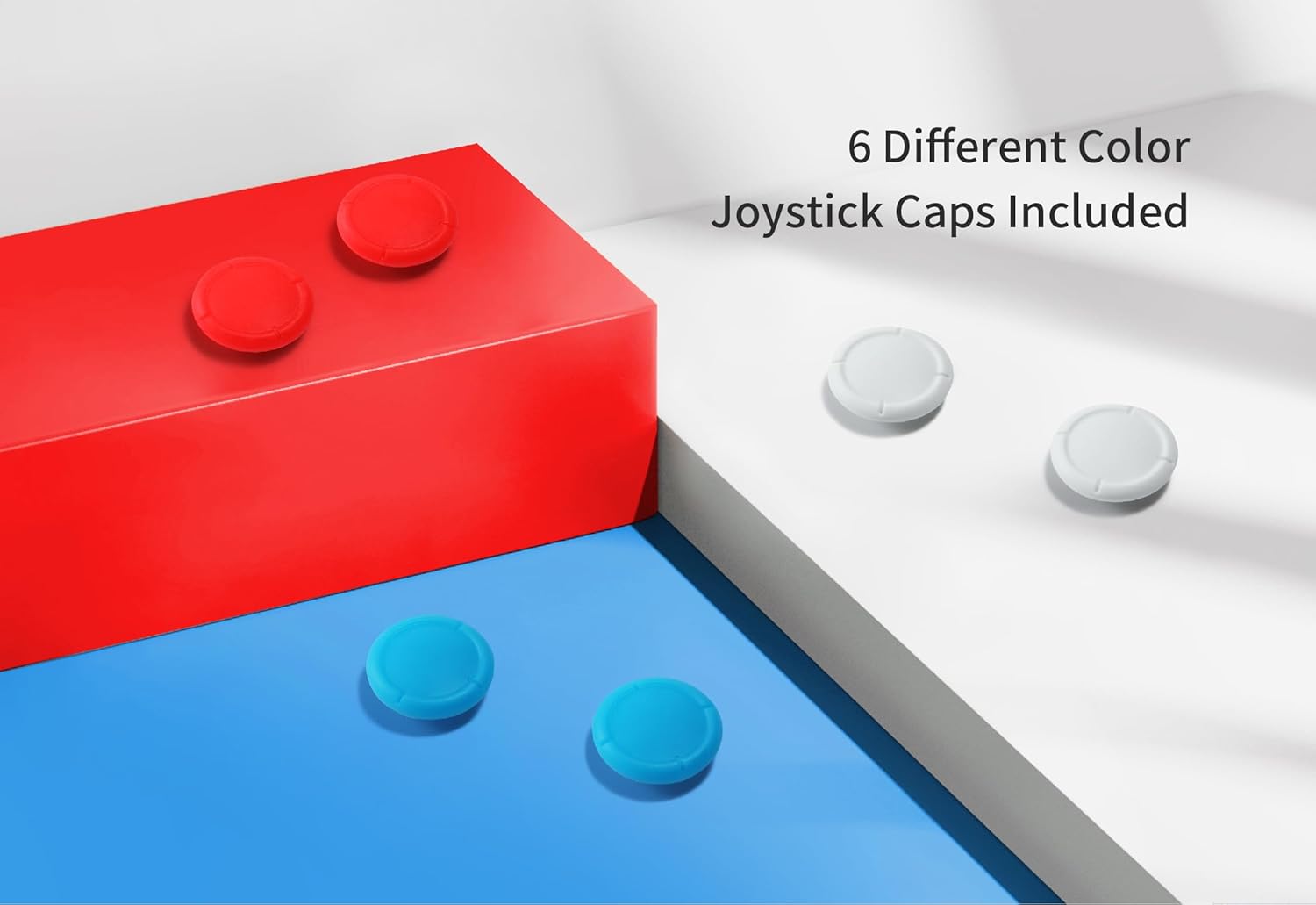 GuliKit Switch Joysticks Replacement, Updated Anti-Drift TMR Electromagnetic Joystick For Switch LCD/OLED Joy Con & Switch Lite, Analog Thumbstick Upgrade Kit With Multiple Color Stick Caps - Image 6