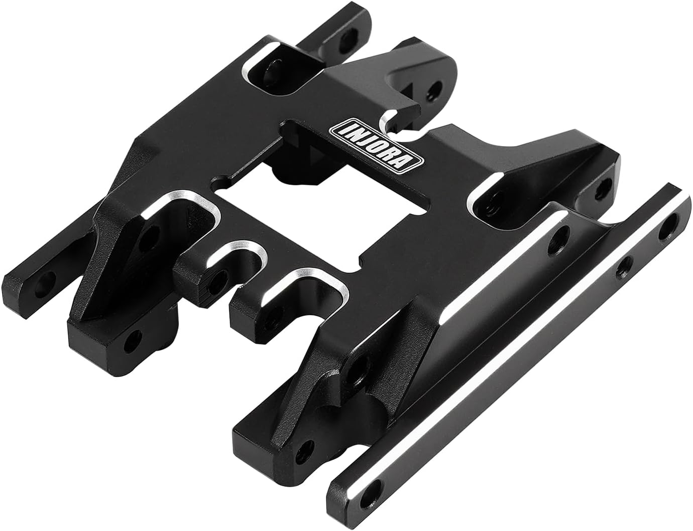 INJORA Aluminum Skid Plate Transmission Mount 17g for 1/18 RC Crawler TRX4M Upgrade - Image 3