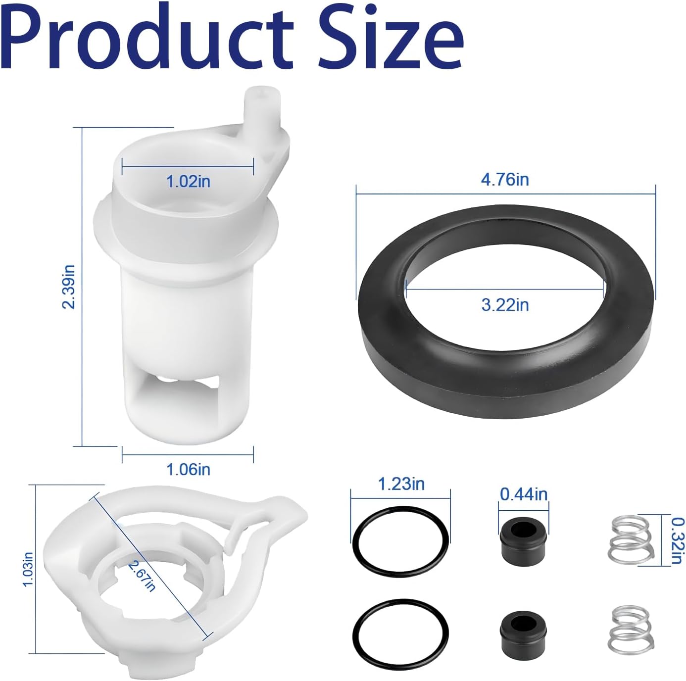 42049 RV Toilet Water Valve Kit for Thetford Aqua-Magic Style II - Complete Replacement Set with Reinforced Flange Seal to Stop Leaks - Fits Permanent Toilets (2008-2025) - Image 6