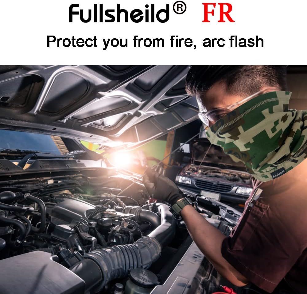 Fullsheild FR Flame Resistant Face Mask Full Cover Neck Gaiter Snood for Welding Hunting Army Military Working - Image 3