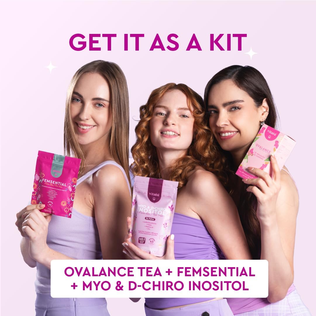 Vitatú | Myo Inositol (4g) & D-Chiro Inositol (1g) Ideal Mix 40:1 | Duration 45 Days | with Folic Acid + Vitamin D3 + Zinc, Powdered Dietary Supplement for Women (225 g) - Image 6