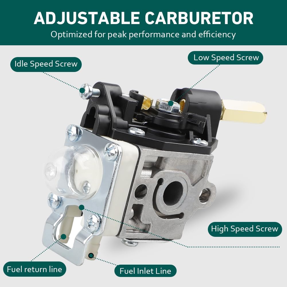 Carburetor For ECHO SRM 210 SRM-230 SRM211 GT200 HC150 HC151 PE200 PE201 PPF210 PPF211 Trimmer Brushcutter With Fuel Maintenance Kit Spark Plug HUZTL - Image 3