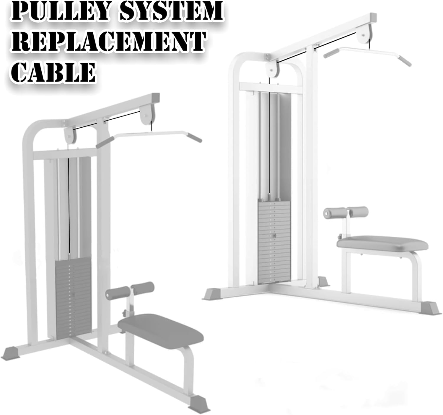 J Bryant Fitness Gym Replacement Cable Fitness Pulley Thick 5mm Heavy Duty Steel Wire Rope for Home Gym Cable Pulley Machine Accessories - Image 6